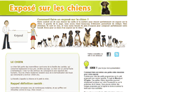 Desktop Screenshot of expose-sur-le-chien.com