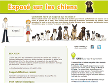 Tablet Screenshot of expose-sur-le-chien.com